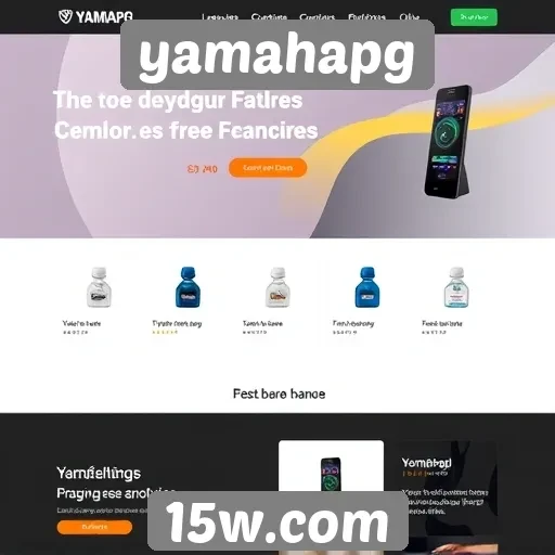 tendências de design no site yamahaPG